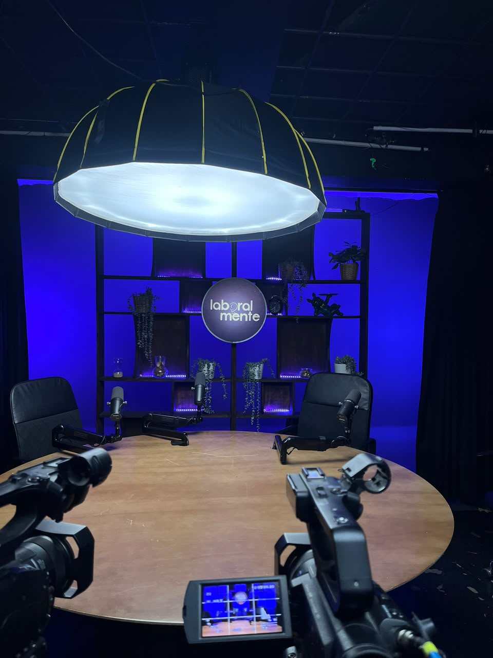 Set de grabación de Laboralmente Podcast